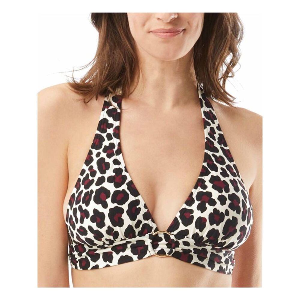 MICHAEL Michael Kors Leopard Print Bikini Top